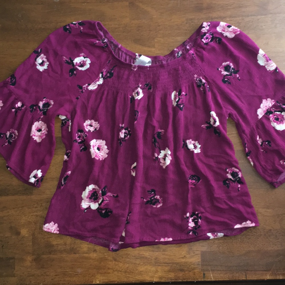 Magenta rose crop top